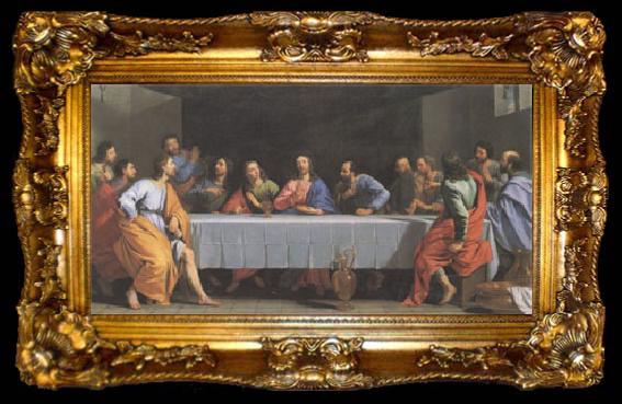 framed  Philippe de Champaigne La Petite Cene (The Last Supper) (san 05), ta009-2